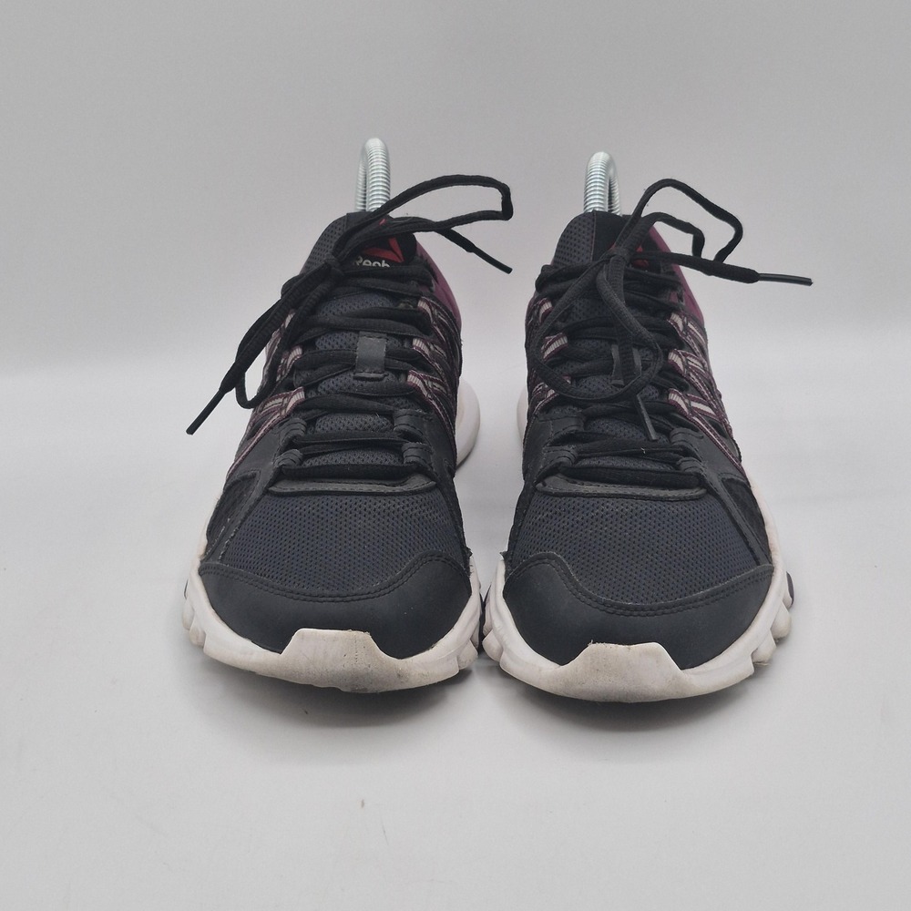 Reebok YourFlex Shoes Womens Size 8 Black Purple Mesh Athletic Training Sneakers - Picture 6 of 13